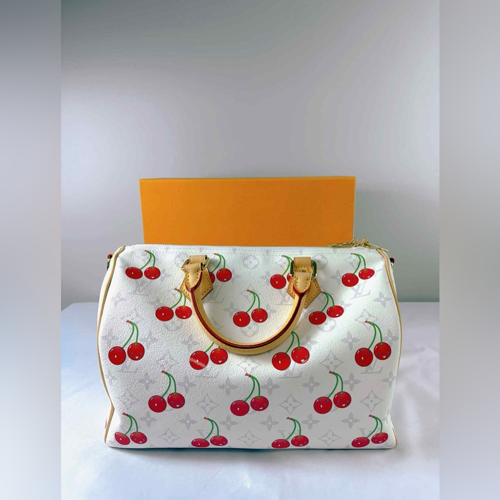 Louis Vuitton Takashi Murakami white Cherry speedy 30 brand new. - Picture 3 of 5